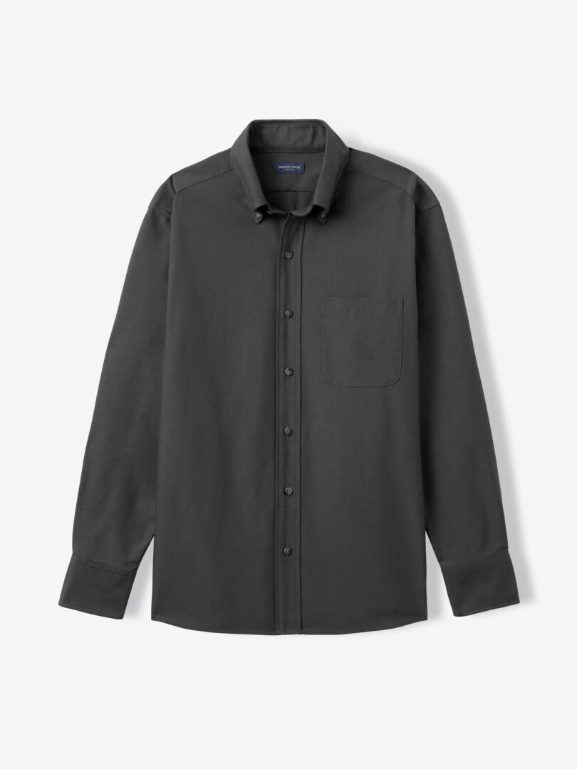 American Pima Charcoal Oxford Cloth Product Image