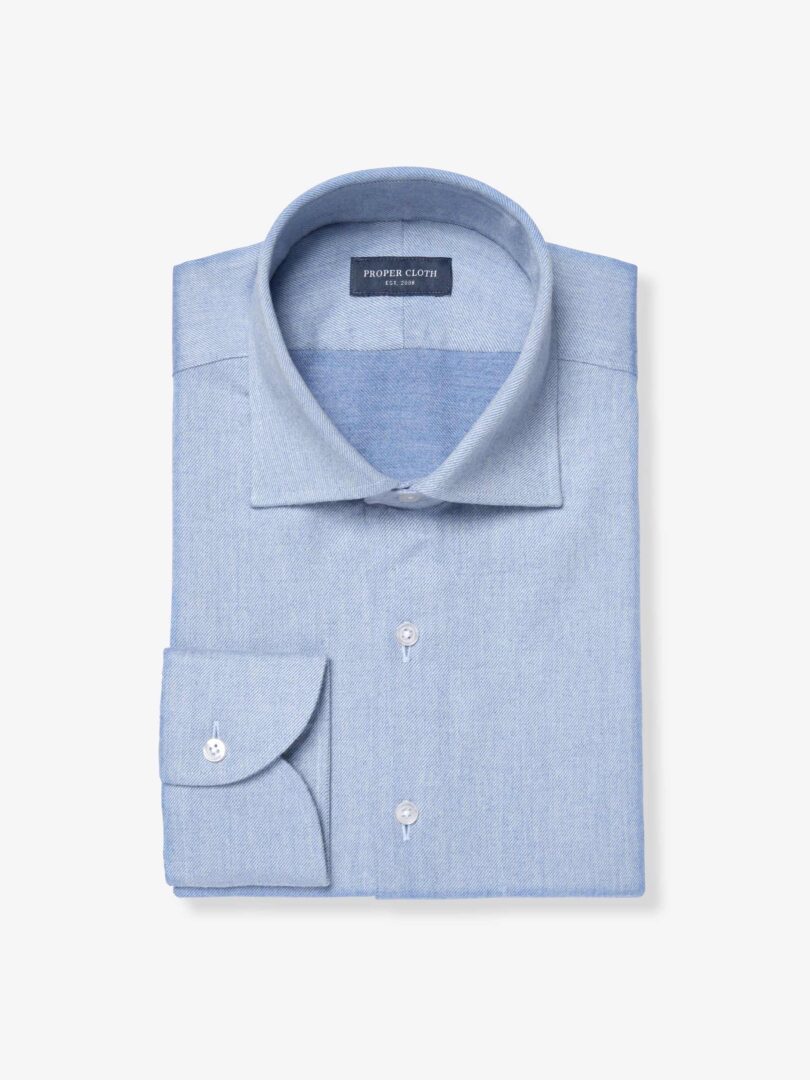 Canclini Light Blue Twill Beacon Flannel 