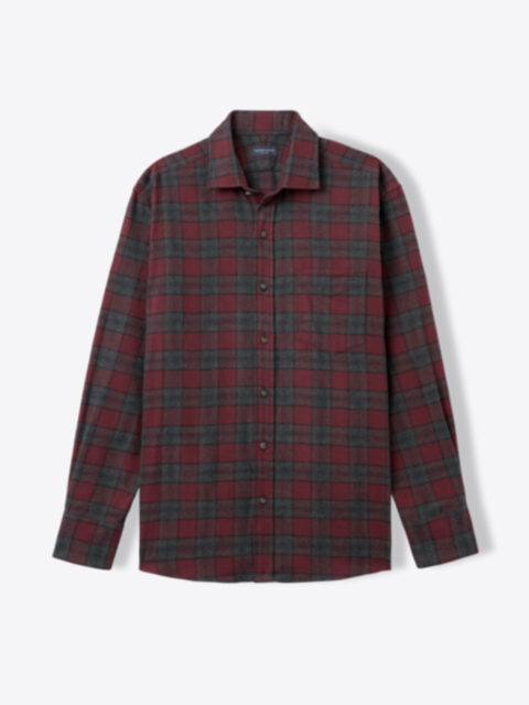 Teton Brown and Beige Plaid Flannel Shirt
