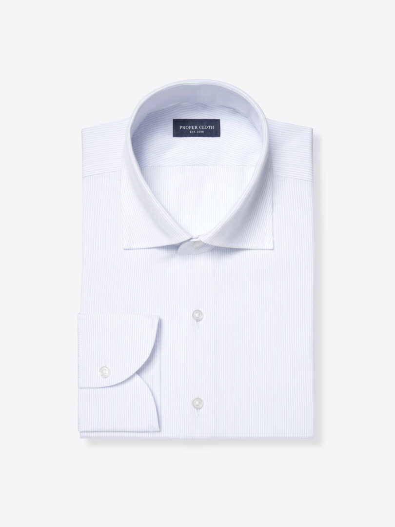 Genoa Light Blue Pin Stripe 