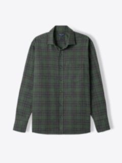 Canclini Pine and Grey Plaid Beacon Flannel Shirt by Proper