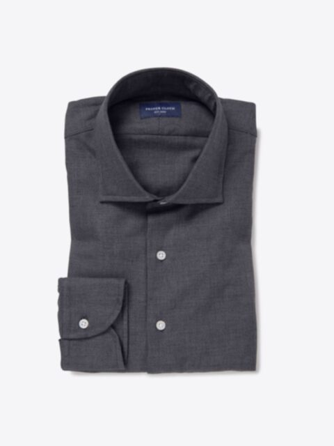 Shop Thomas Mason Charcoal Cotton and Linen Melange Twill