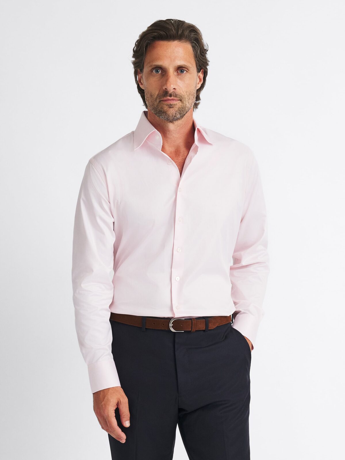 The Greenwich Twill Dress Shirt in Pink