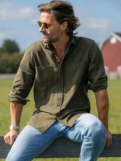 The Jackson Country Plaid Shirt in Fatigue