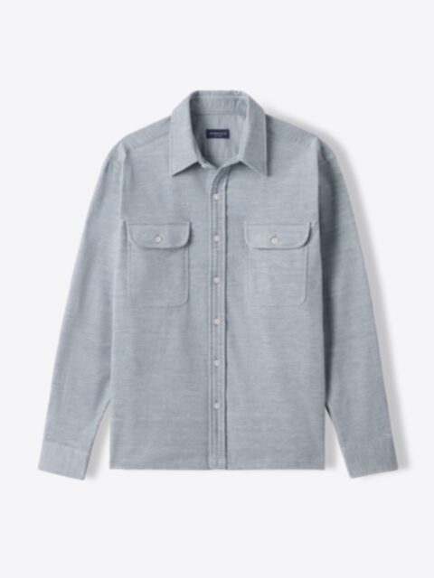 Shop Albini Glacier Melange Fine Stretch Corduroy