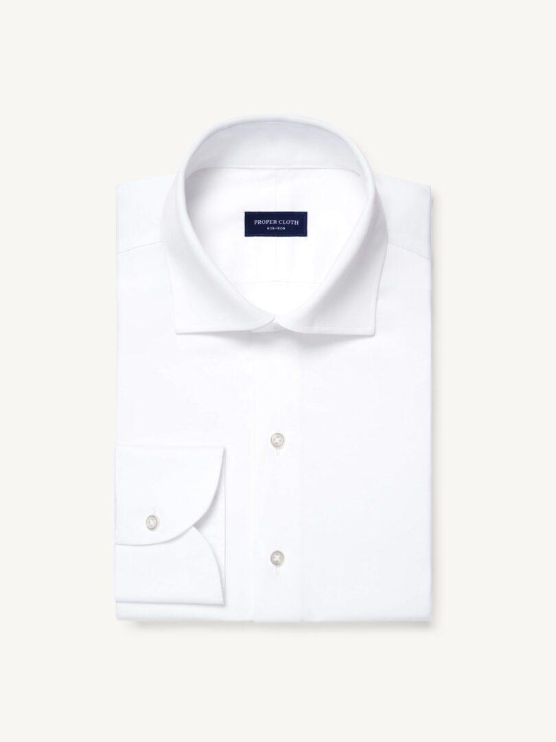 Men’s Non-Iron Supima White Twill Thumb