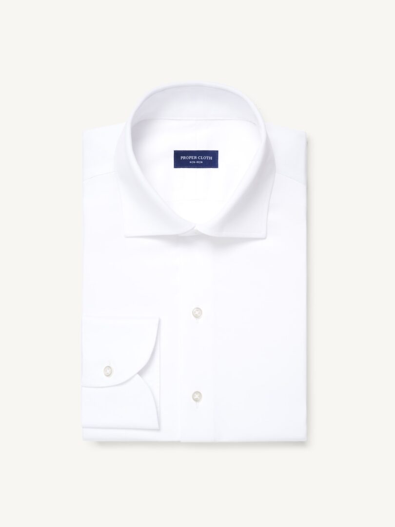 Men’s Non-Iron Supima White Twill Thumb