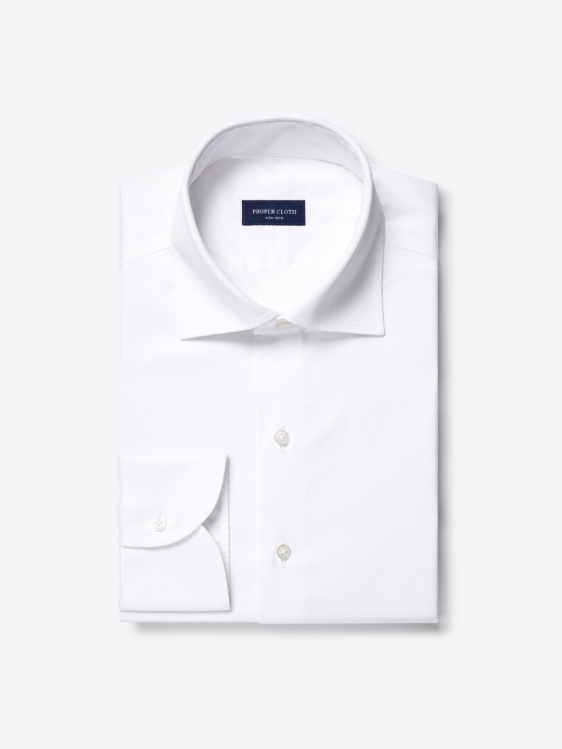 Men’s Non-Iron Supima White Twill Thumb