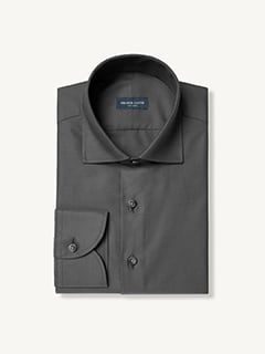 dark grey dress shirt Charcoal Non-Iron Dress Shirt Custom Fit