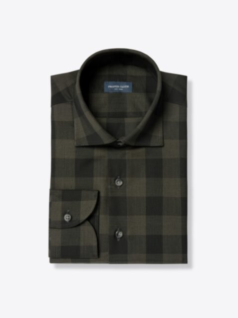 Shop Reda Pine Large Gingham Merino Wool