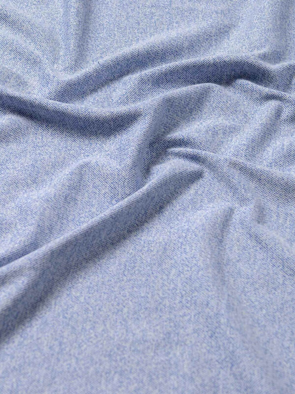 Carmel Blue Melange Tencel and Cloth by Pique Shirts Cotton Knit Proper