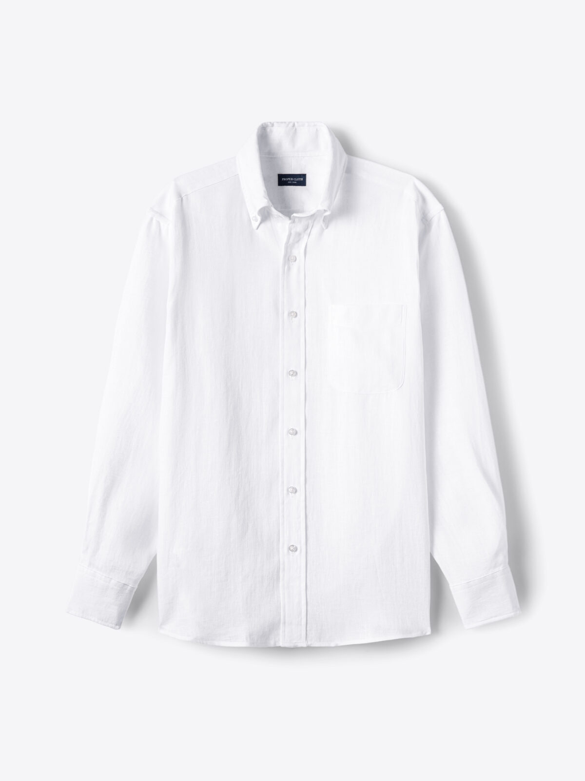 Baird McNutt White Irish Linen Shirt by Proper Cloth