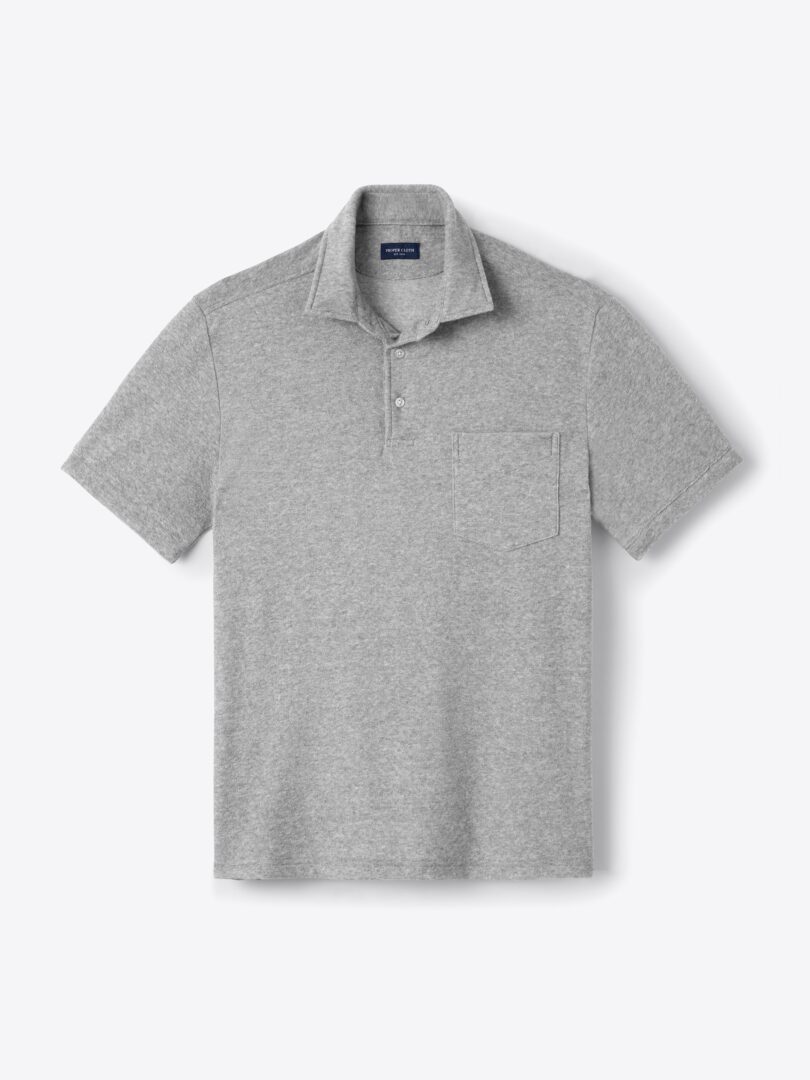 Japanese Grey Melange Terry Cloth Knit 