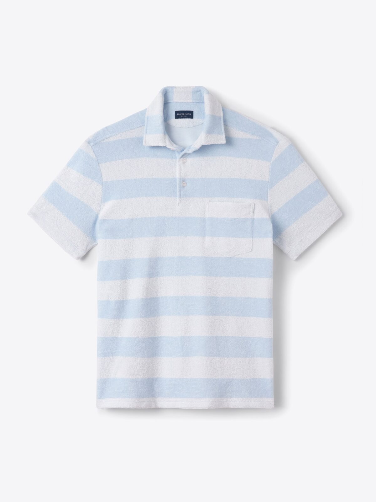 Blue Striped Terry Top main image 1