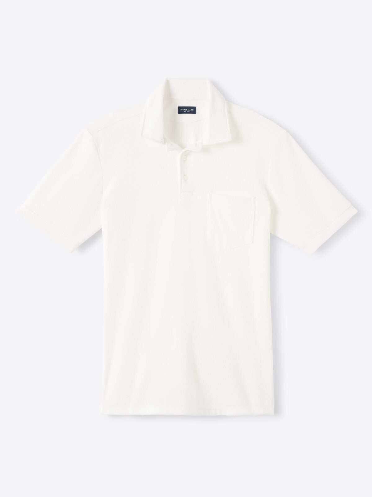 The Poolside Polo in White