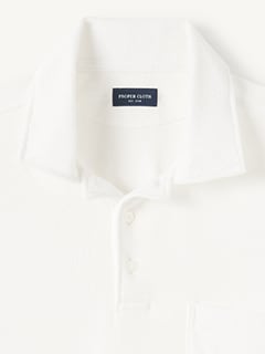 The Poolside Polo in White