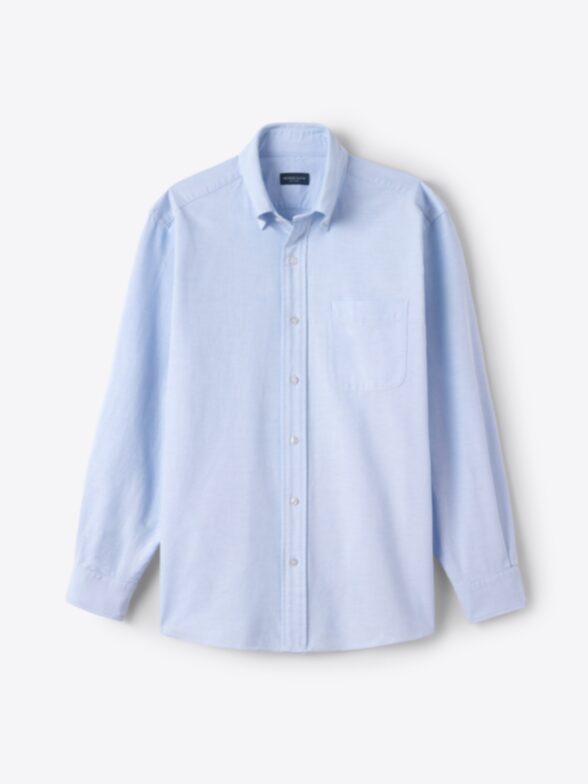 Washed Light Blue Lightweight Oxford Product Image