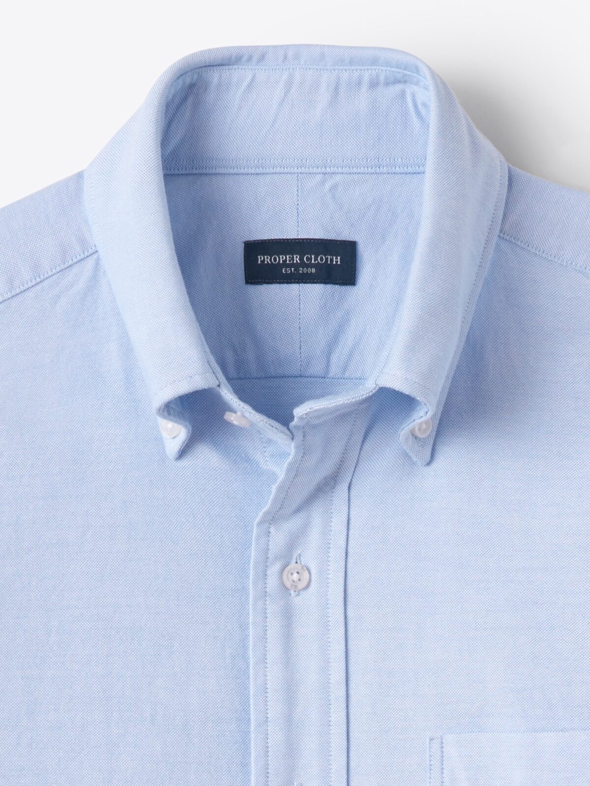 Washed Light Blue Lightweight Oxford Shirt