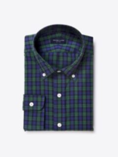 Black Watch Tartan Fitted Shirt Shirt by Proper Cloth