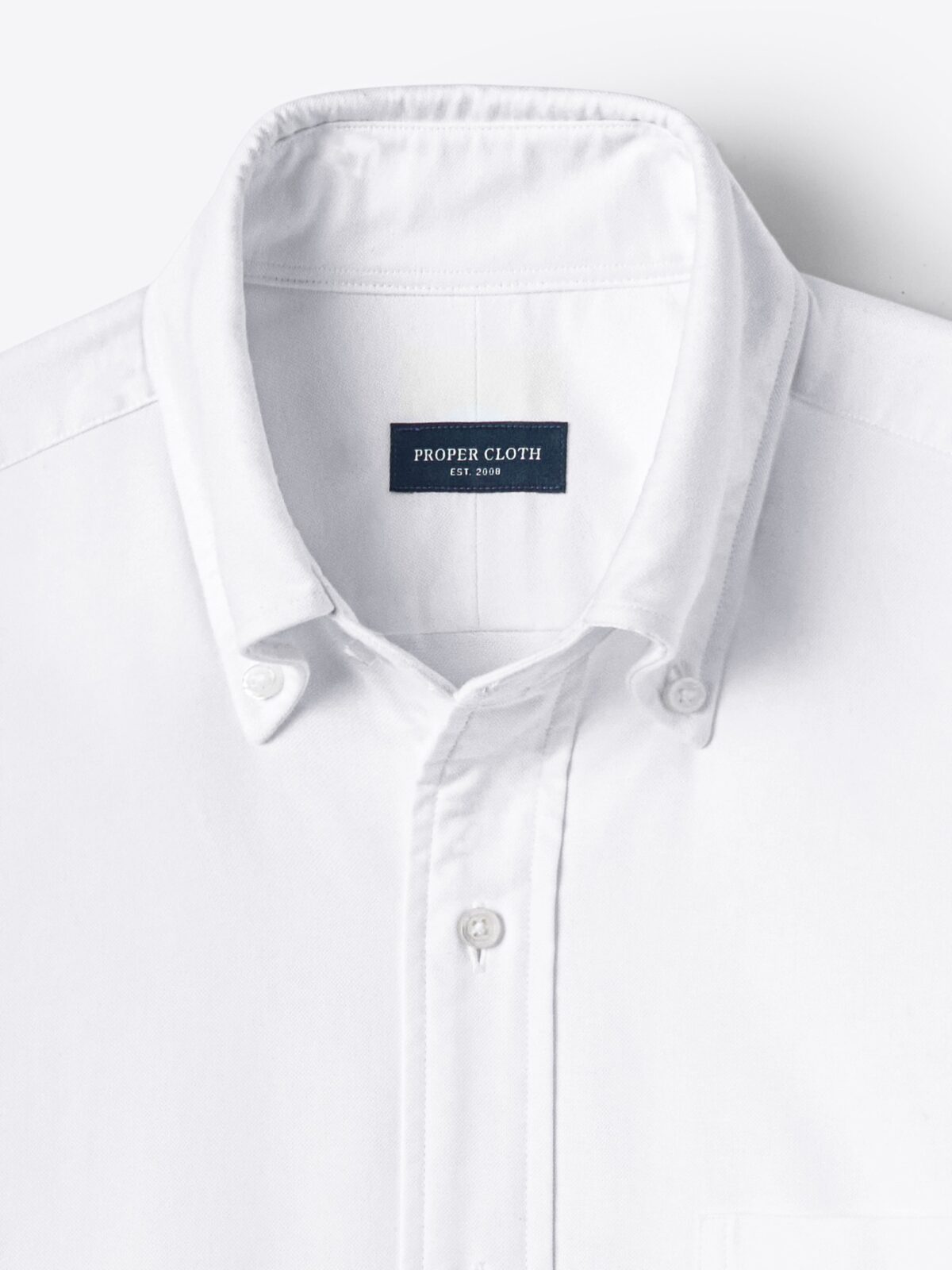 The Cotton and Hemp Oxford Cloth Button Down in White