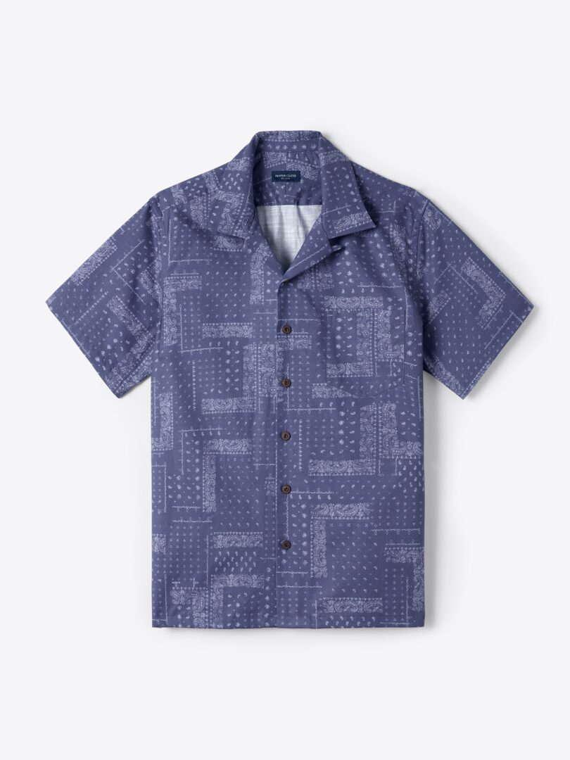 Albiate Blue Bandana Print 