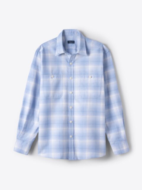 Shop Sedona Light Blue Ombre Plaid