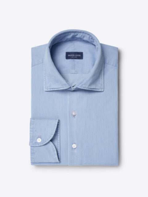 Shop Albiate Light Wash Indigo Twill
