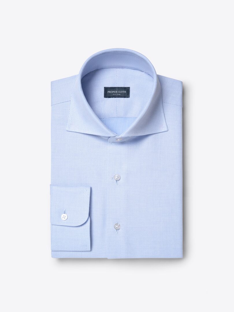 Light Blue Giro Inglese Weave Shirts by Proper Cloth