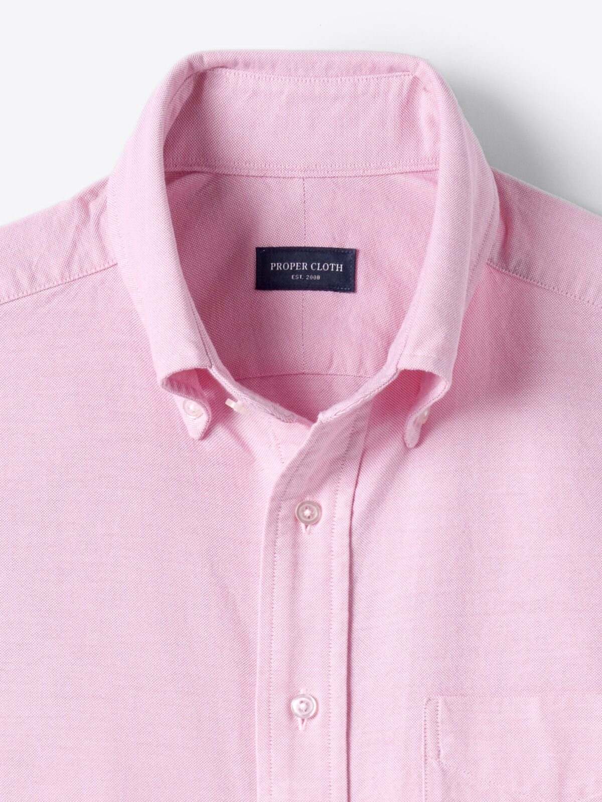 Washed Pink Lightweight Oxford Shirt by Proper Cloth