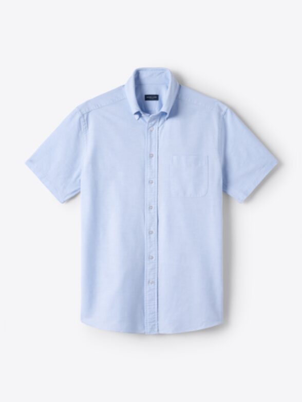 Washed Light Blue Lightweight Oxford Product Image