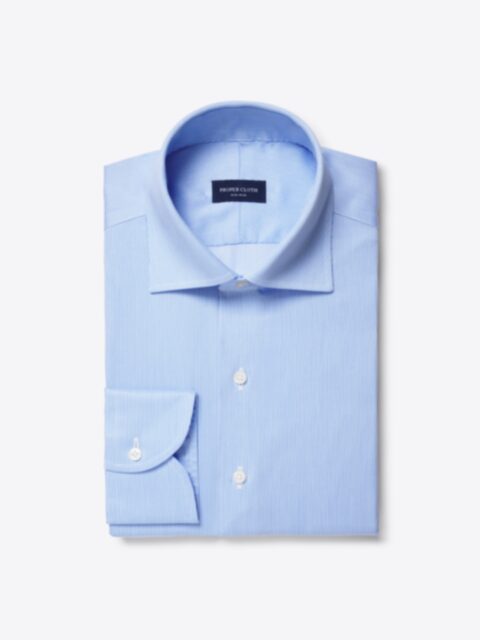 Shop Non-Iron Blue Fine Stripe