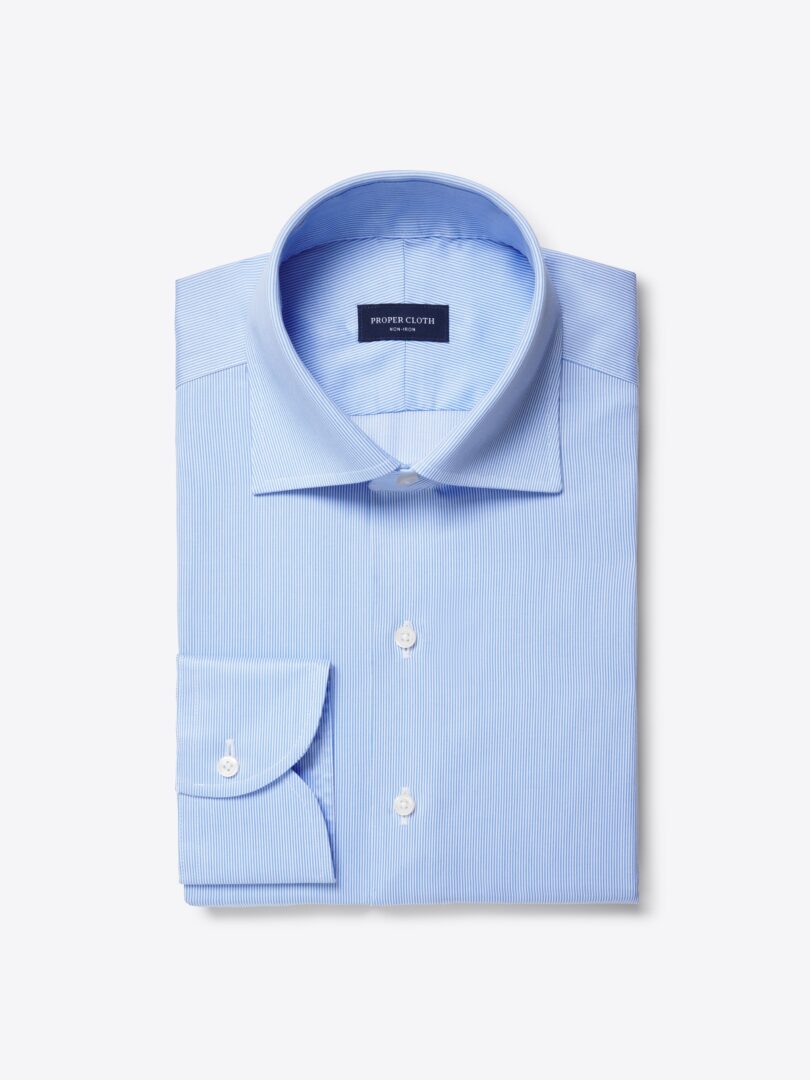 Non-Iron Blue Fine Stripe 