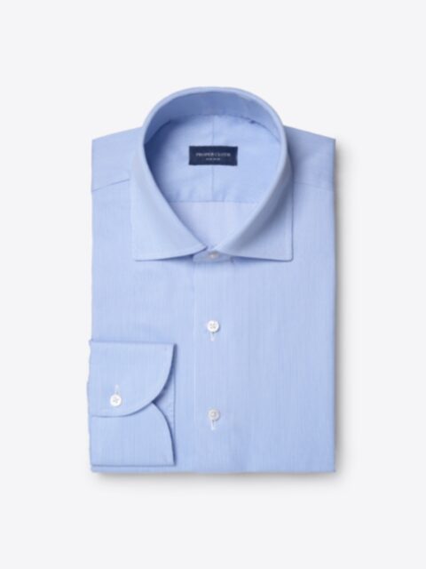 Shop Non-Iron Blue Fine Stripe