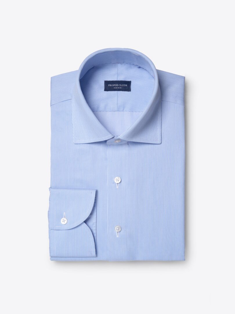 Non-Iron Blue Fine Stripe 