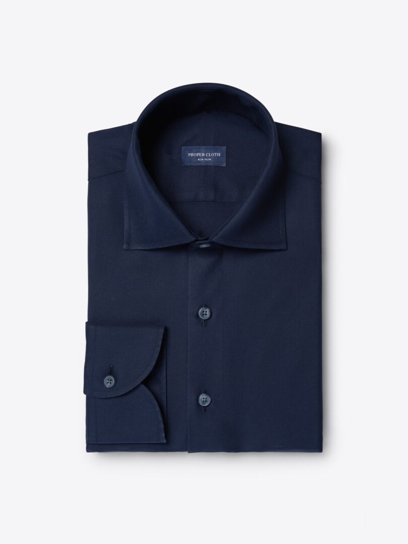 Navy Non-Iron Twill 