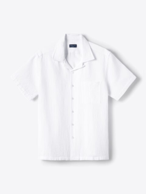 Shop White Washed Linen and Cotton Jacquard