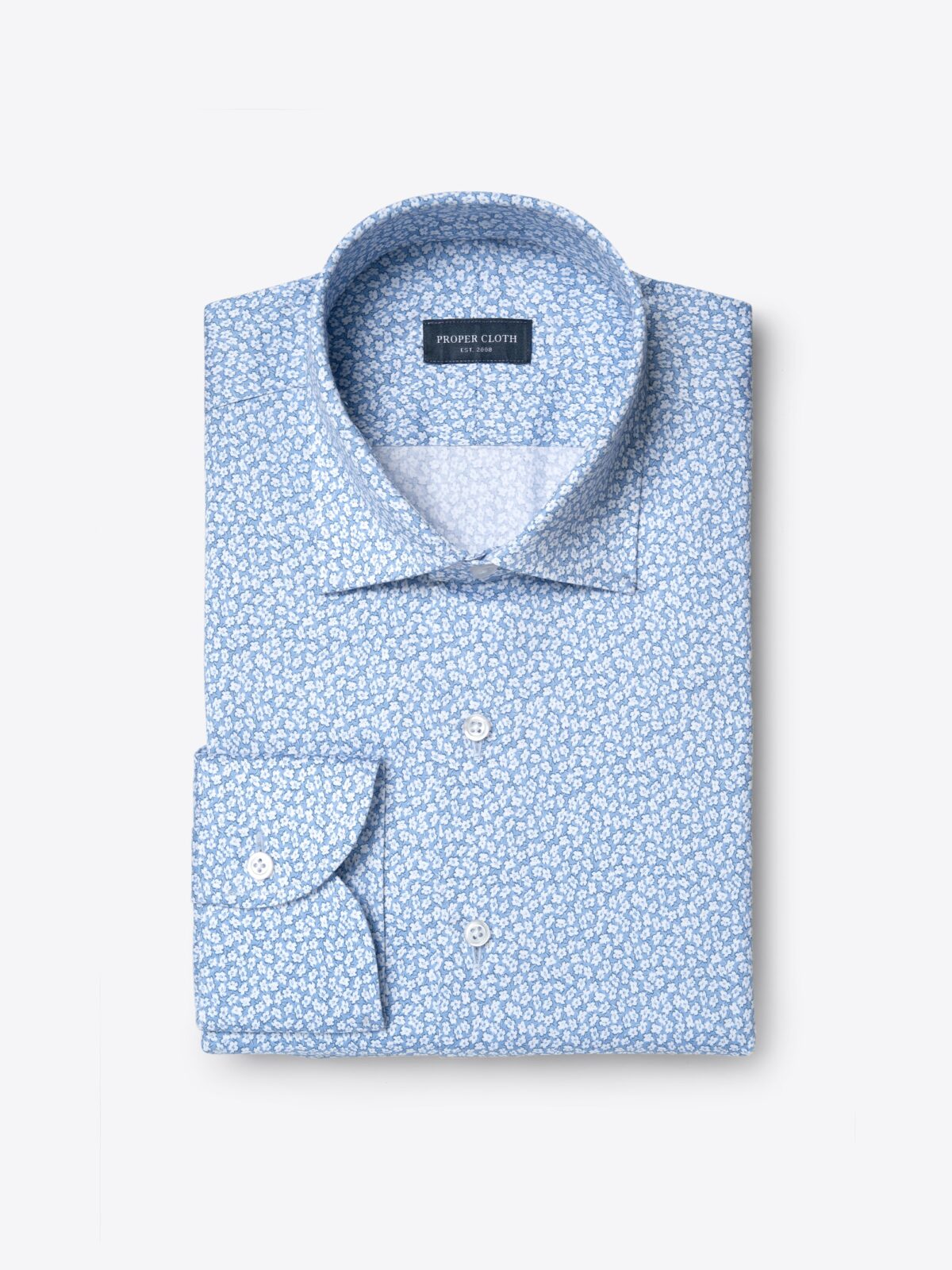 いま人気のアイテム Casual Business Print Micro The Shirt and Blue Light in トップス