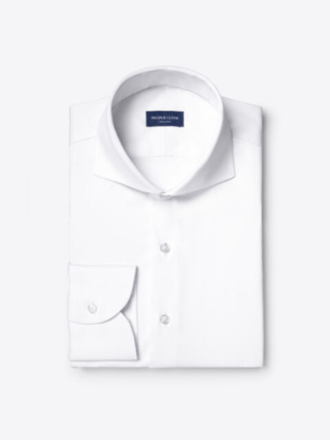 Shop Non-Iron Stretch Supima White Twill