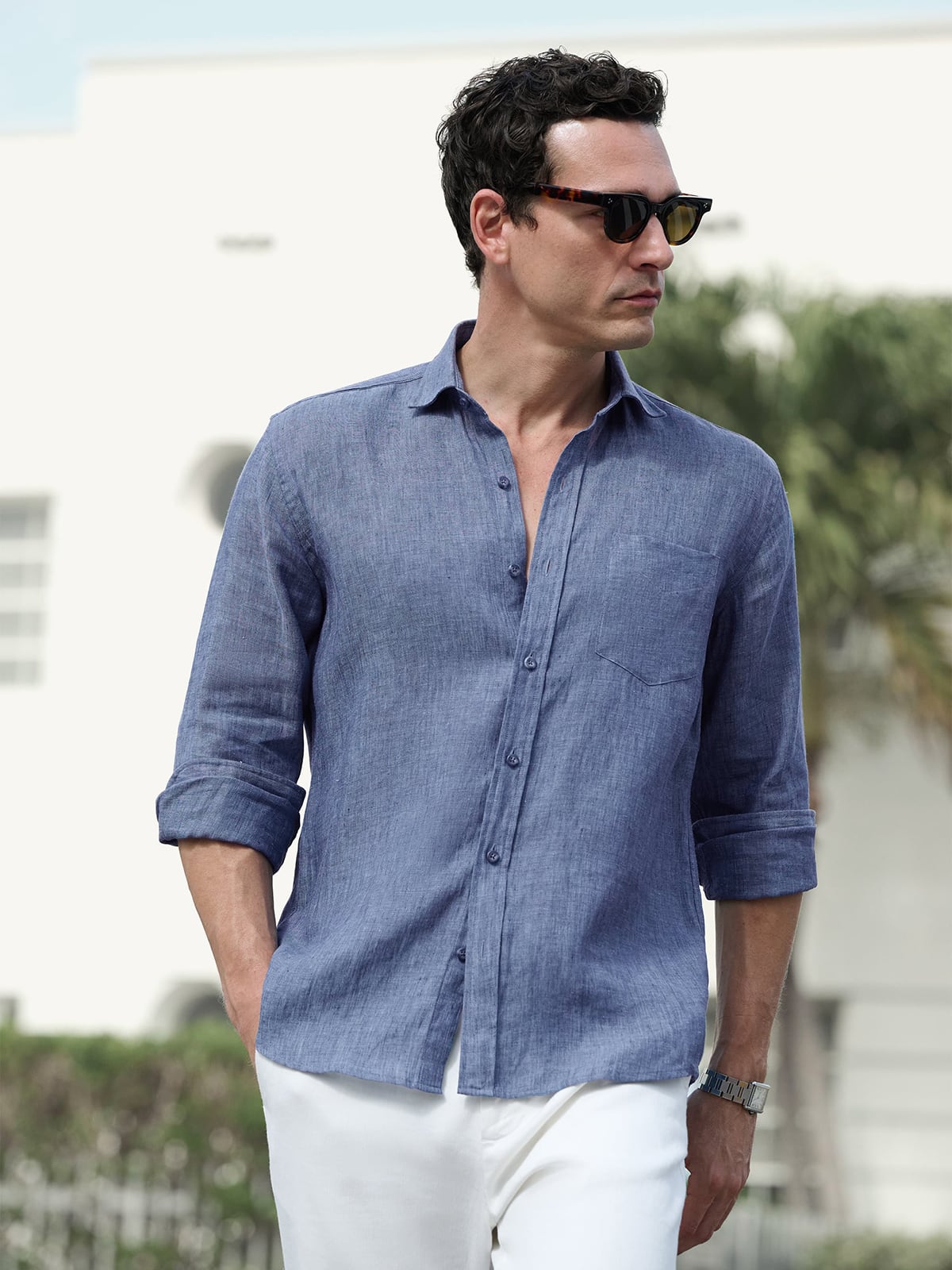 OUR LEGACY】25SS ABOVE SHIRT LINEN 46 Shirt Linen OUR Dust Sparse 