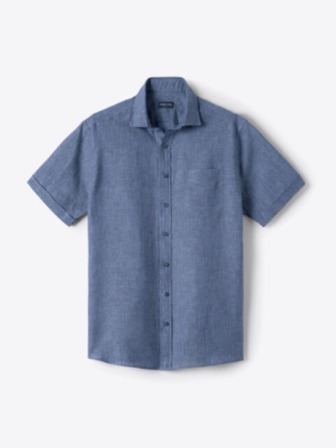 Shop Baird McNutt Slate Blue Irish Linen