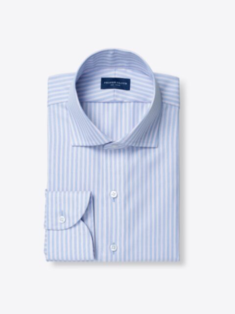 Shop Mayfair Wrinkle-Resistant Pink and Blue Multi Stripe