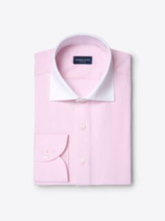 mens dress shirt pink Ash & Erie Pink Wrinkle Resistant Dress Shirt for Short Men