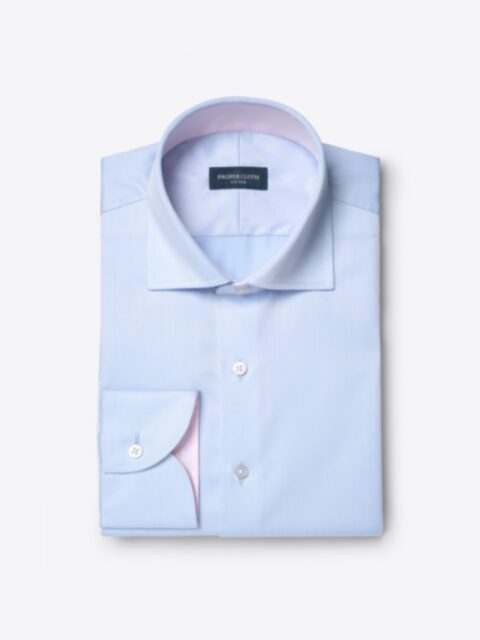 Shop Mayfair Wrinkle-Resistant Light Blue Twill