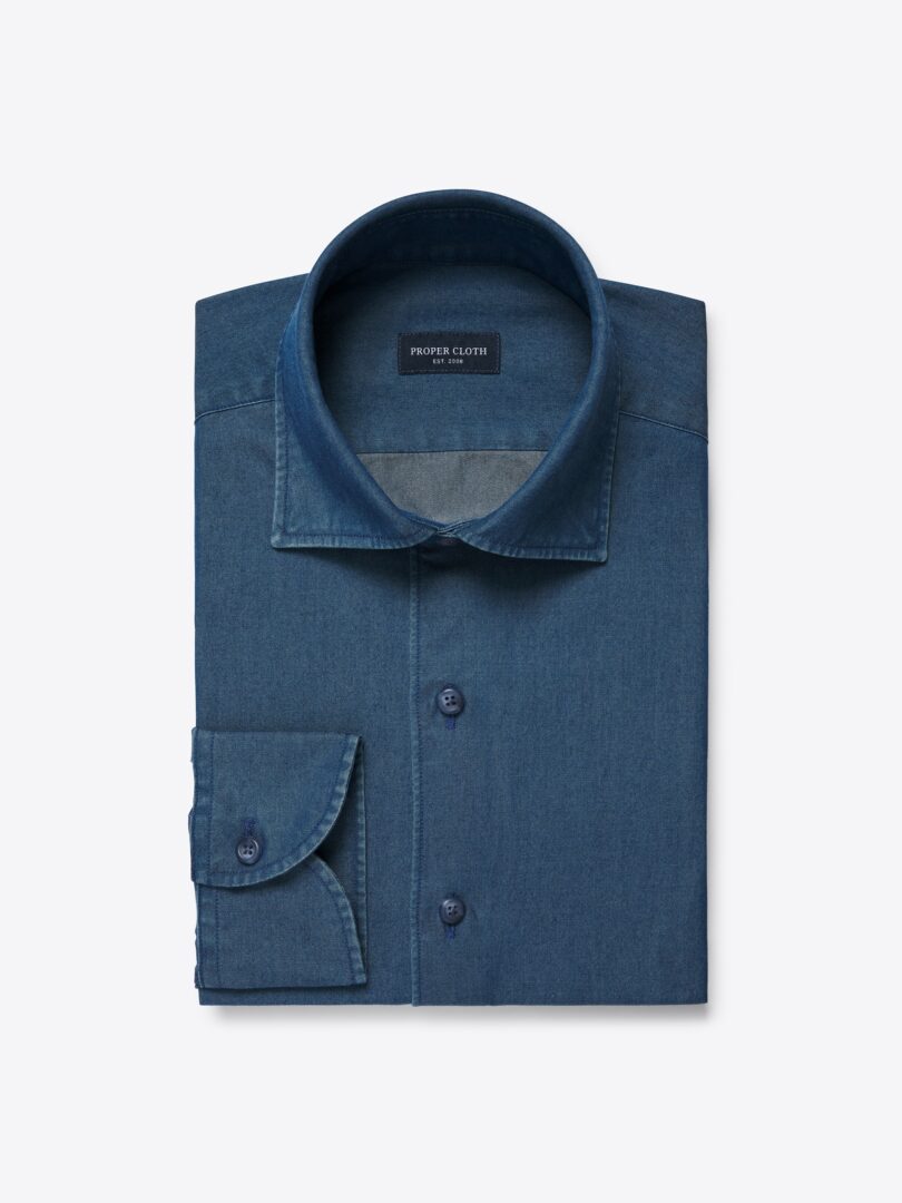 Men’s Albiate Washed Dark Slate Blue Denim Thumb