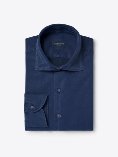 Shop Albiate Washed Dark Slate Blue Denim