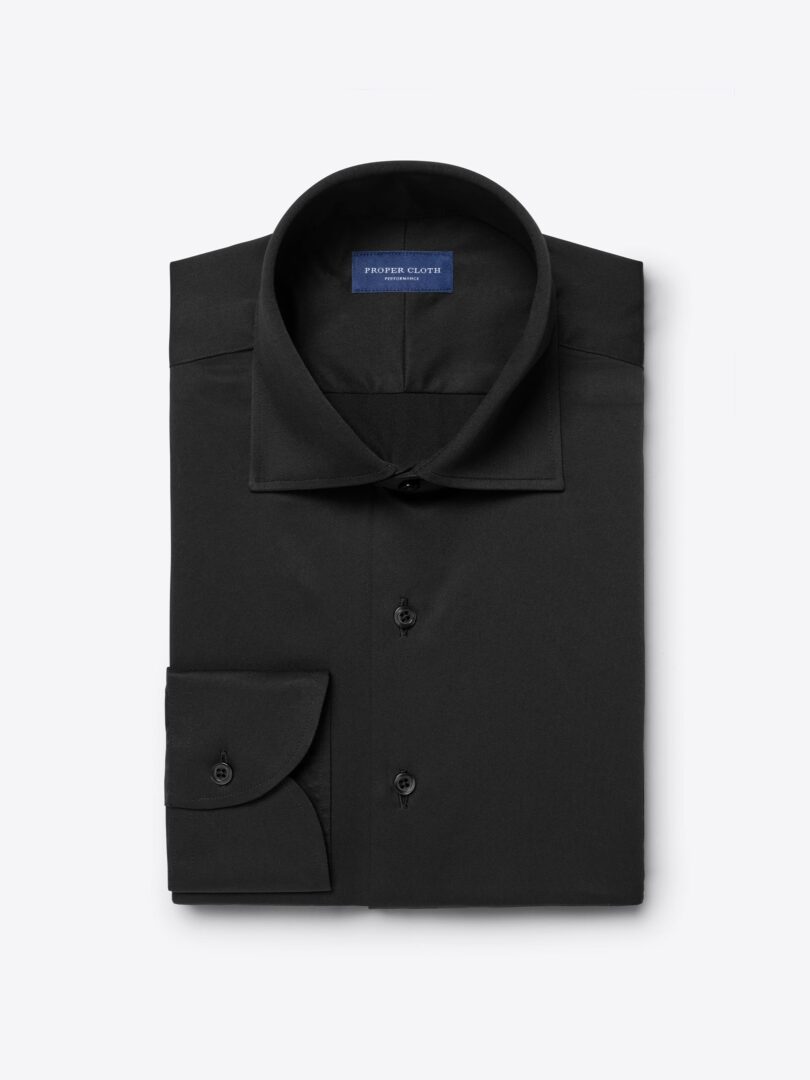 Black Lightweight Performance Dress Shirt Product Image