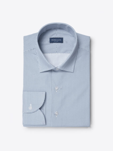 Shop Albiate Sky and White Micro Print