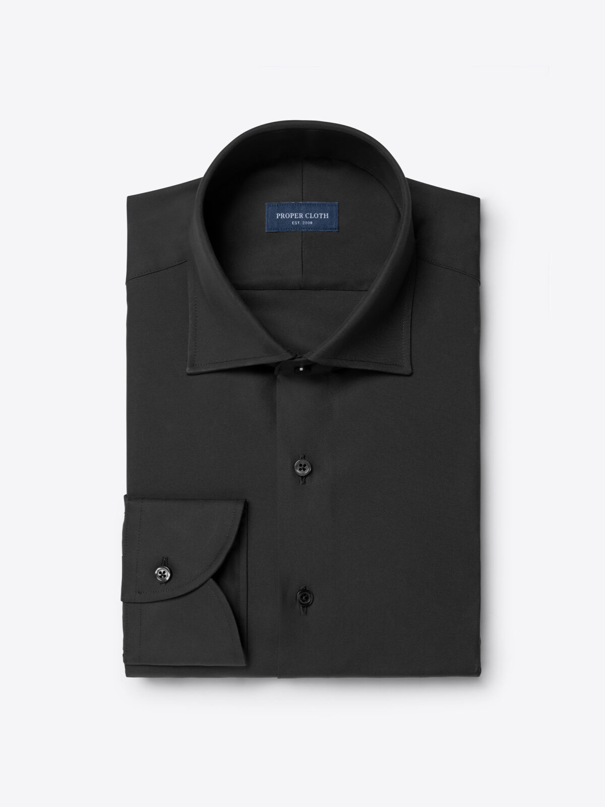 The Thomas Mason Wrinkle-Resistant Shirt in Black