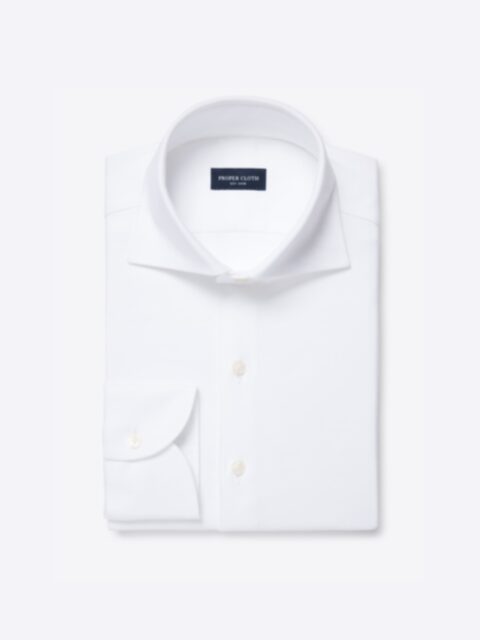 Shop Amalfi White Stretch Pique