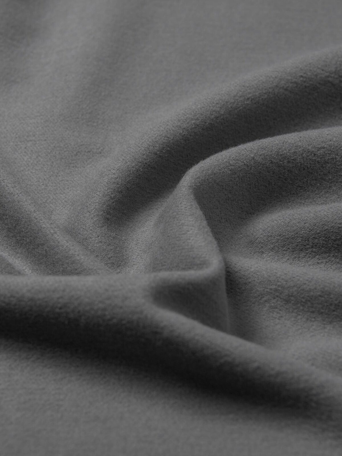 Italian Grey Cotton Blend Stretch Chamois Shirts by Proper Cloth